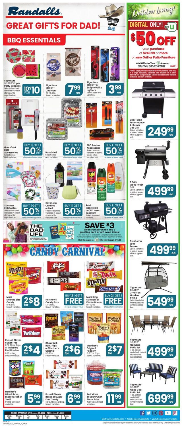Randalls Ad from 06/22/2022