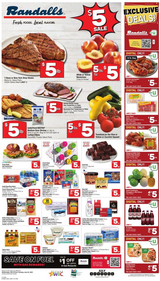 Randalls Ad from 07/20/2022