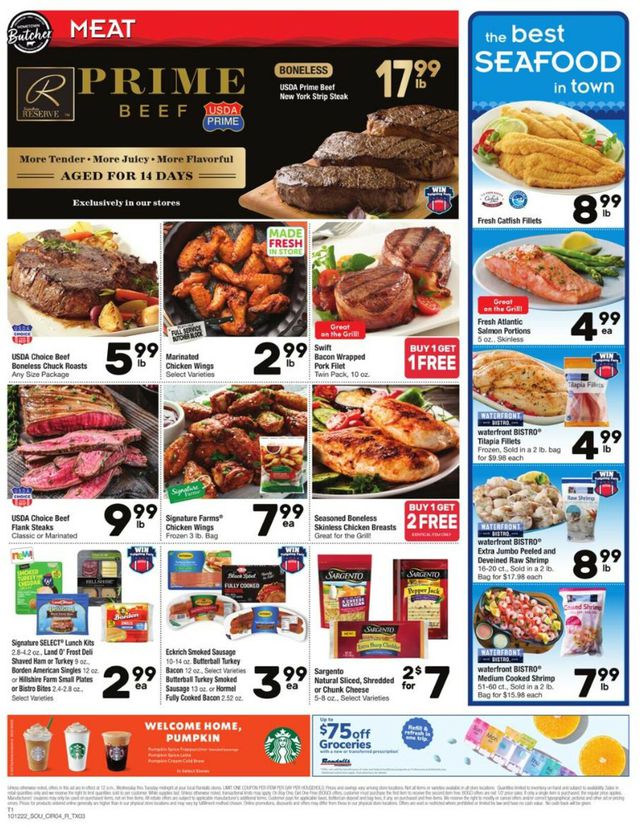 Randalls Ad from 10/12/2022