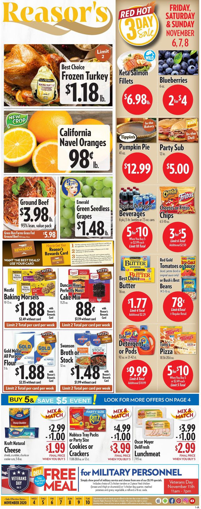 Reasor's Ad from 11/04/2020