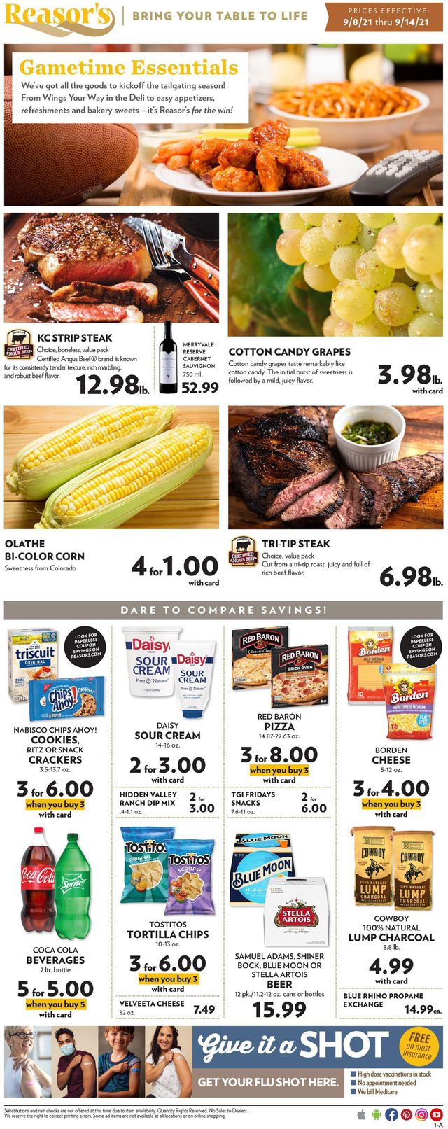Reasor's Ad from 09/08/2021