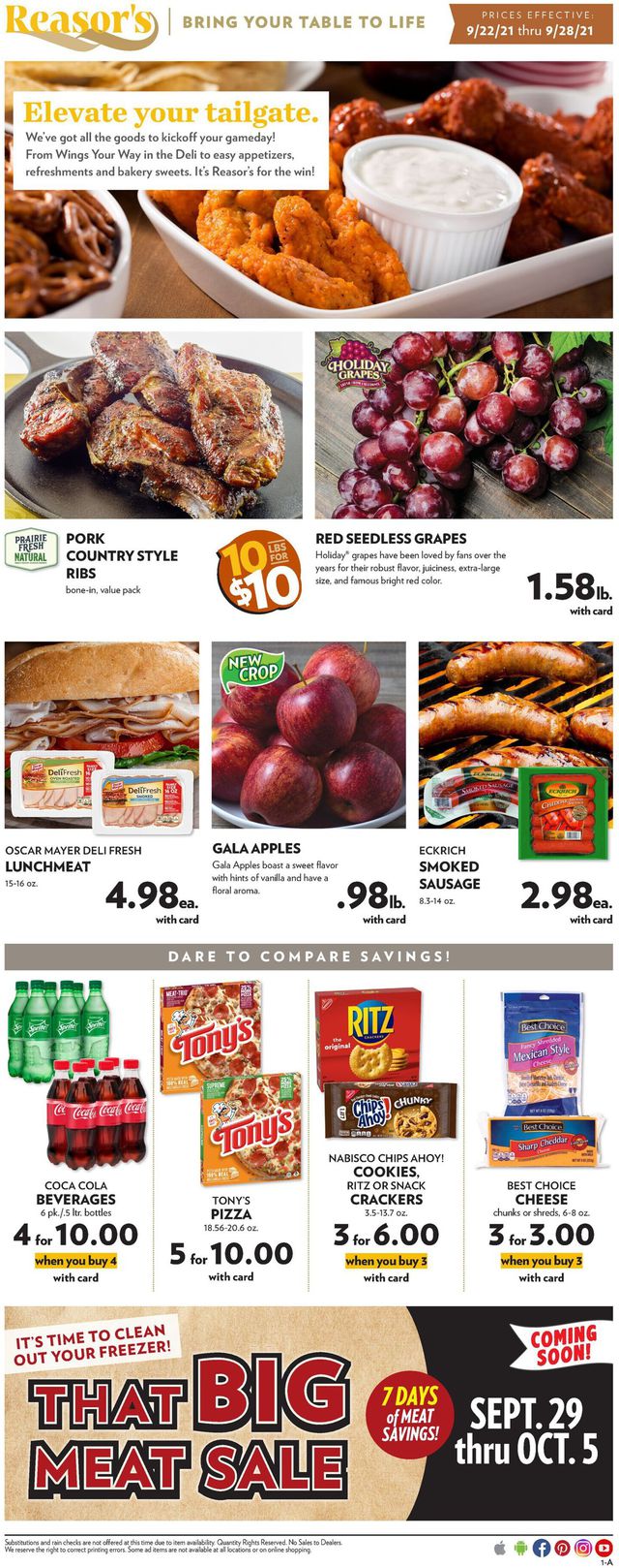 Reasor's Ad from 09/22/2021