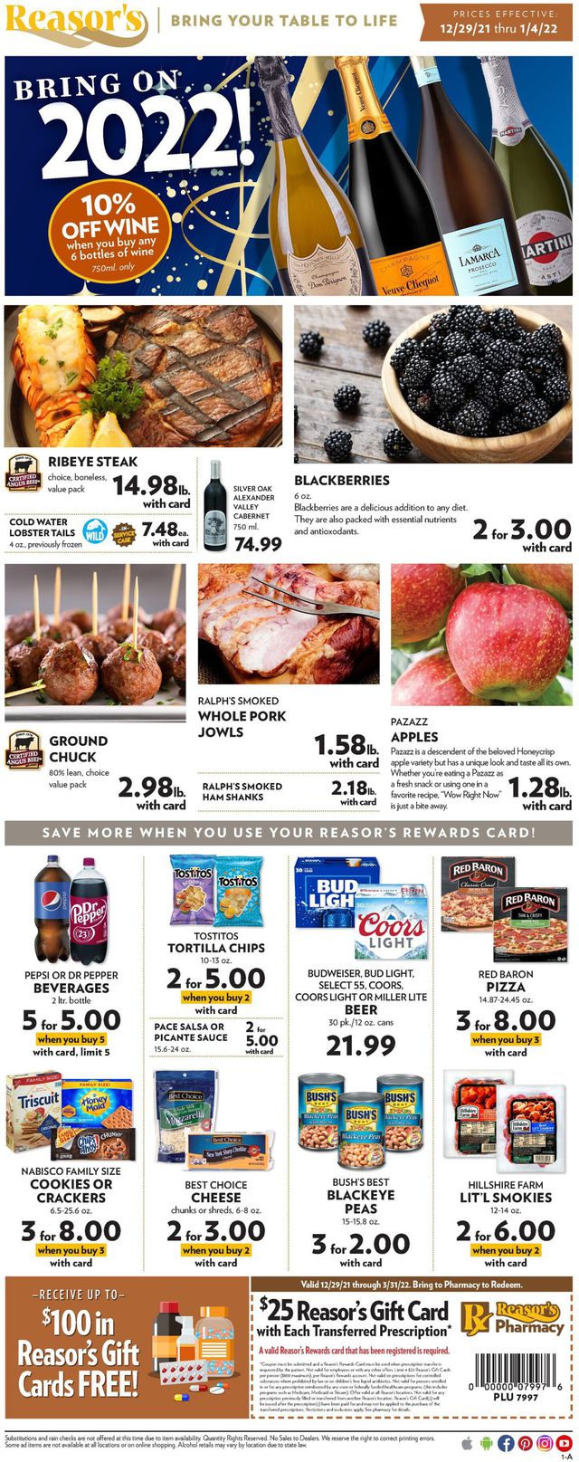 Reasor's Ad from 12/29/2021