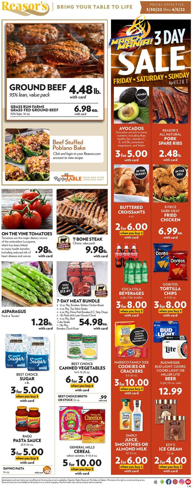 Reasor's Ad from 03/30/2022