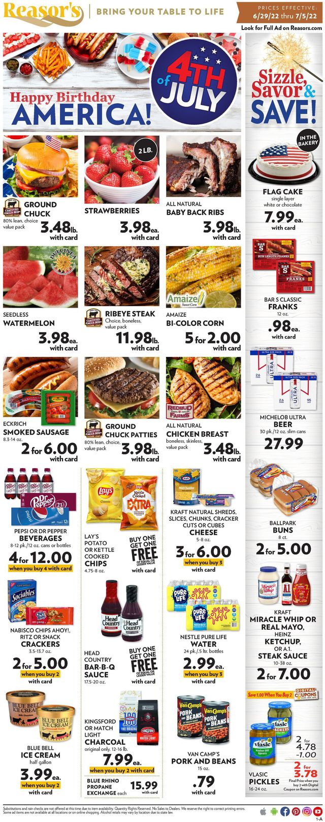 Reasor's Ad from 06/29/2022