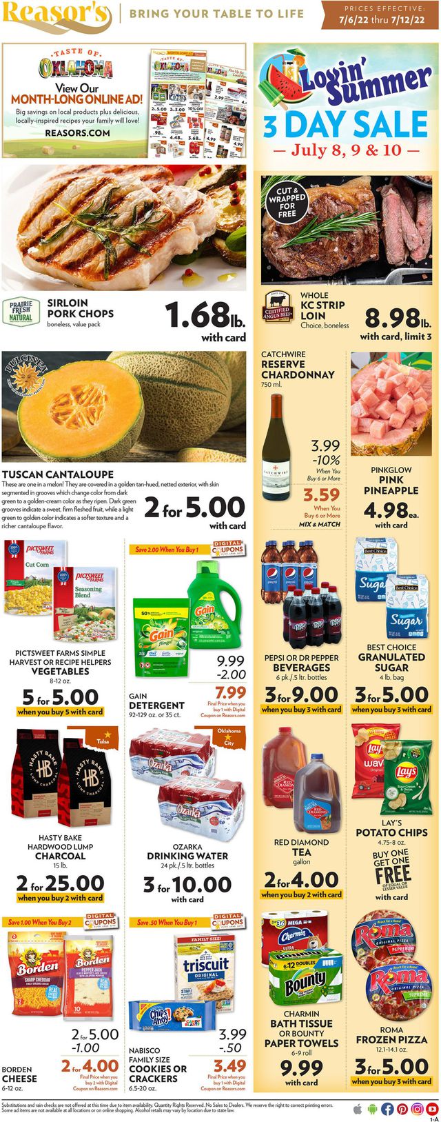 Reasor's Ad from 07/06/2022