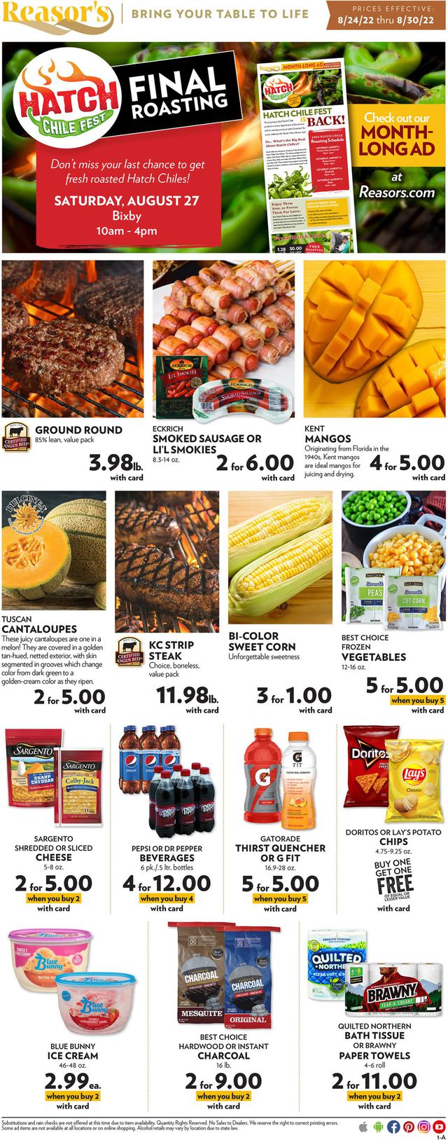 Reasor's Ad from 08/24/2022