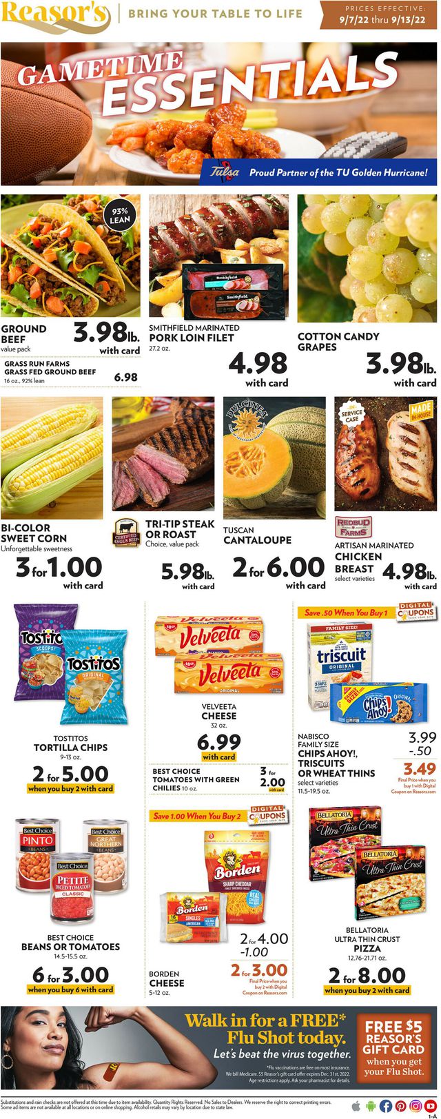 Reasor's Ad from 09/07/2022