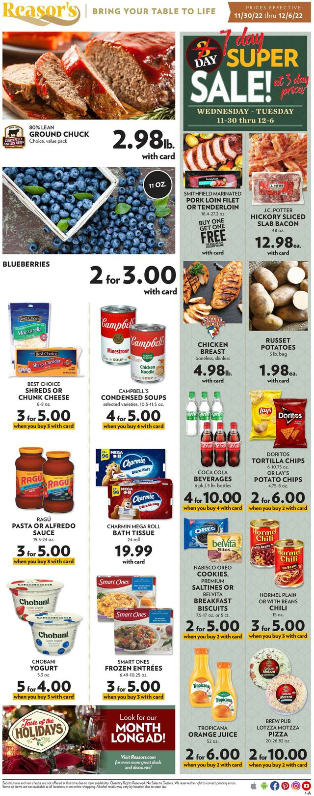 Reasor's Ad from 11/30/2022