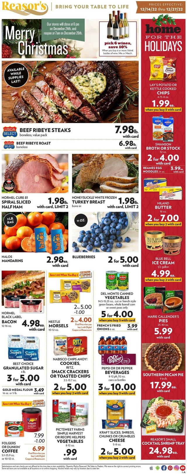 Reasor's Ad from 12/14/2022