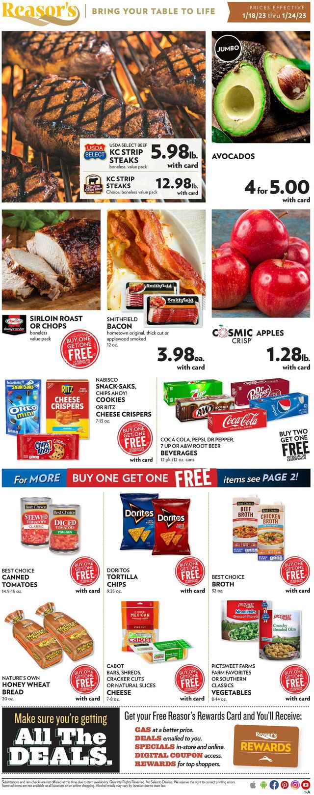 Reasor's Ad from 01/18/2023