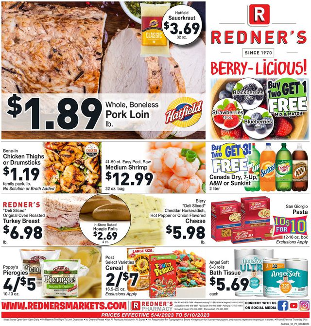 Redner’s Warehouse Market Ad from 05/04/2023