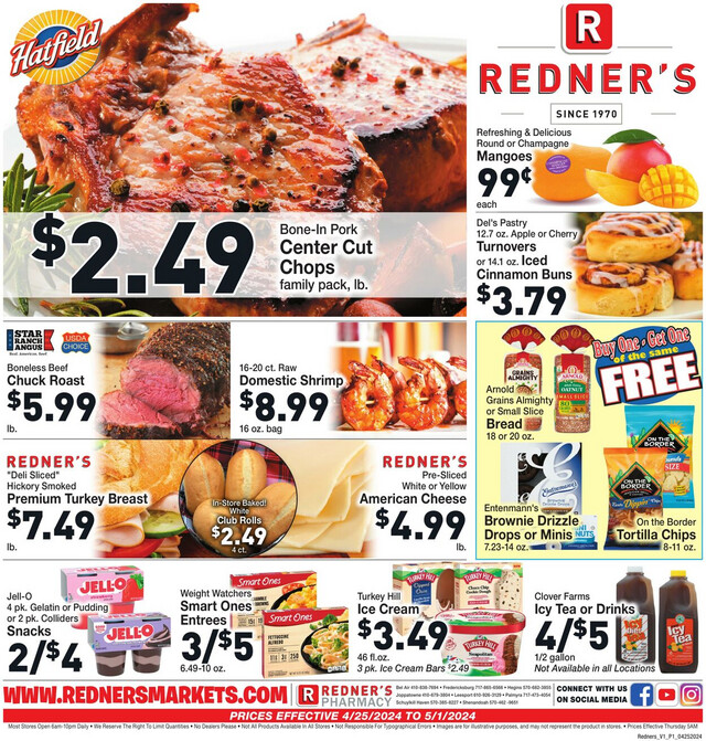 Redner’s Warehouse Market Ad from 04/25/2024
