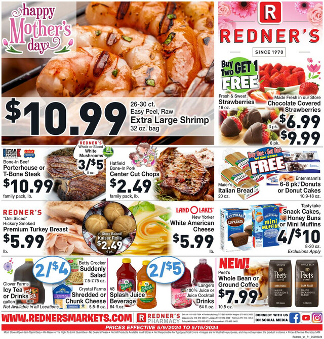 Redner’s Warehouse Market Ad from 05/09/2024