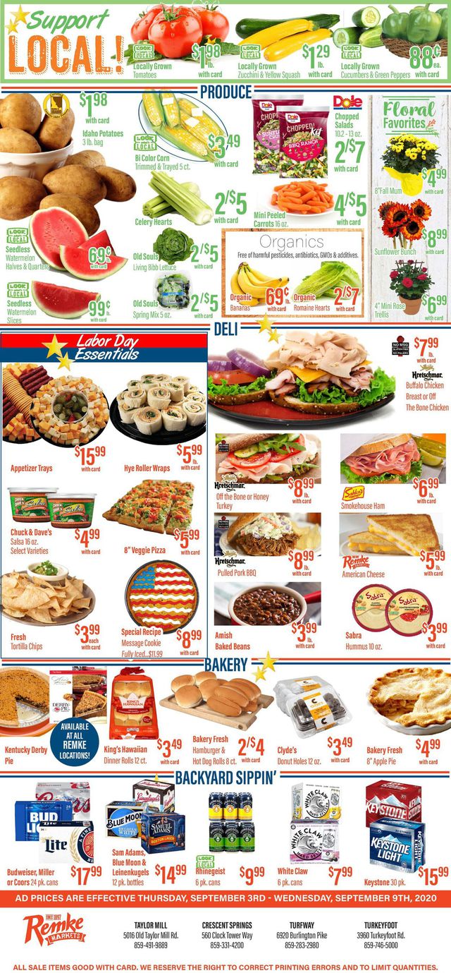 Remke Markets Ad from 09/03/2020