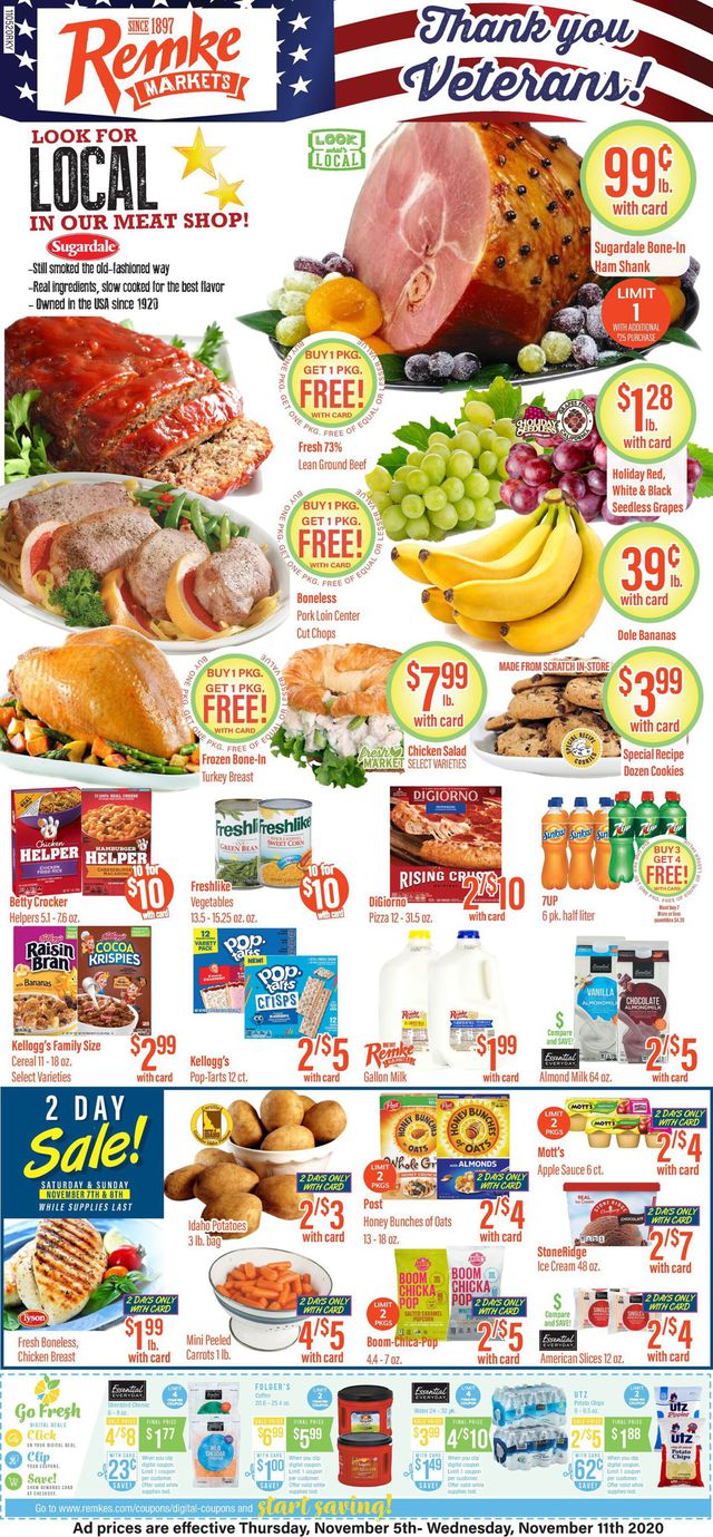 Remke Markets Ad from 11/05/2020