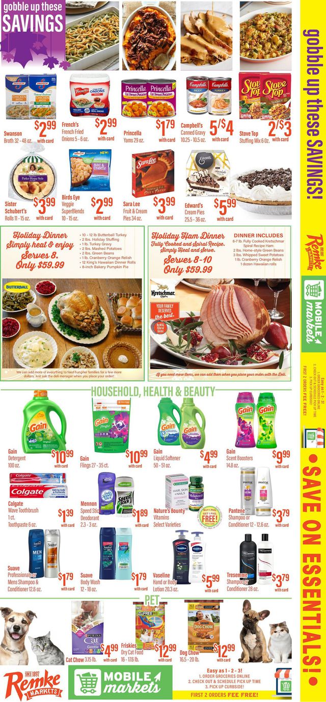 Remke Markets Ad from 11/12/2020