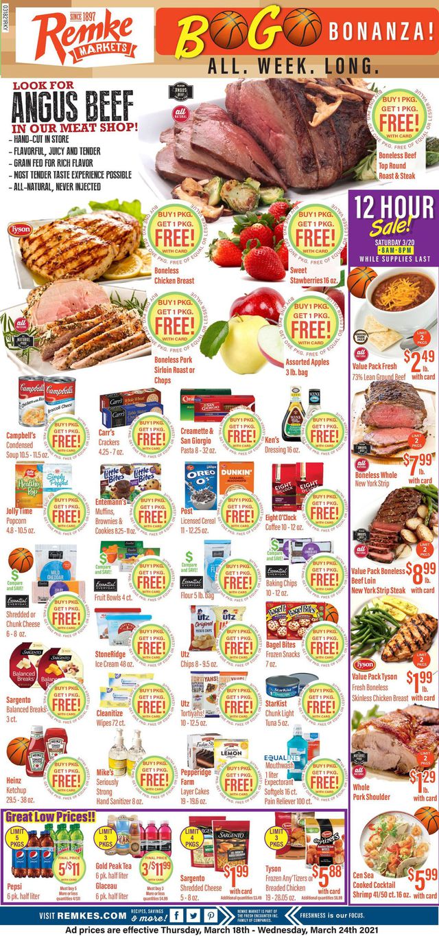 Remke Markets Ad from 03/18/2021