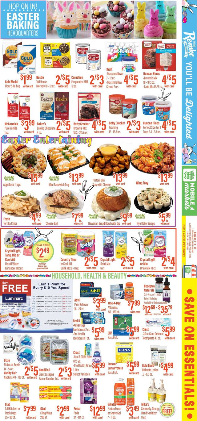 Remke Markets Ad from 04/01/2021