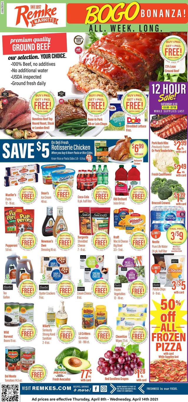 Remke Markets Ad from 04/08/2021