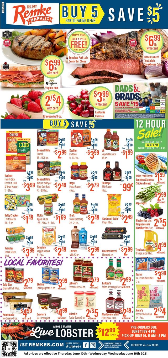 Remke Markets Ad from 06/10/2021