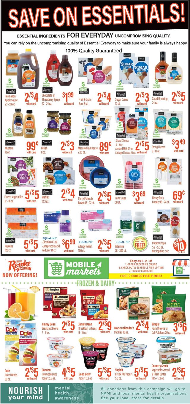 Remke Markets Ad from 07/08/2021