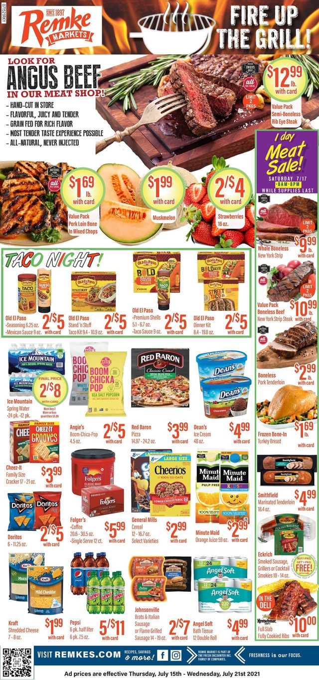 Remke Markets Ad from 07/15/2021