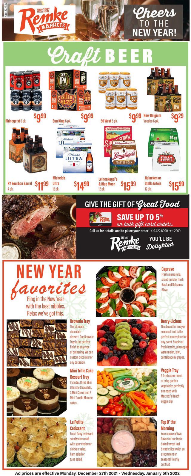 Remke Markets Ad from 12/27/2021
