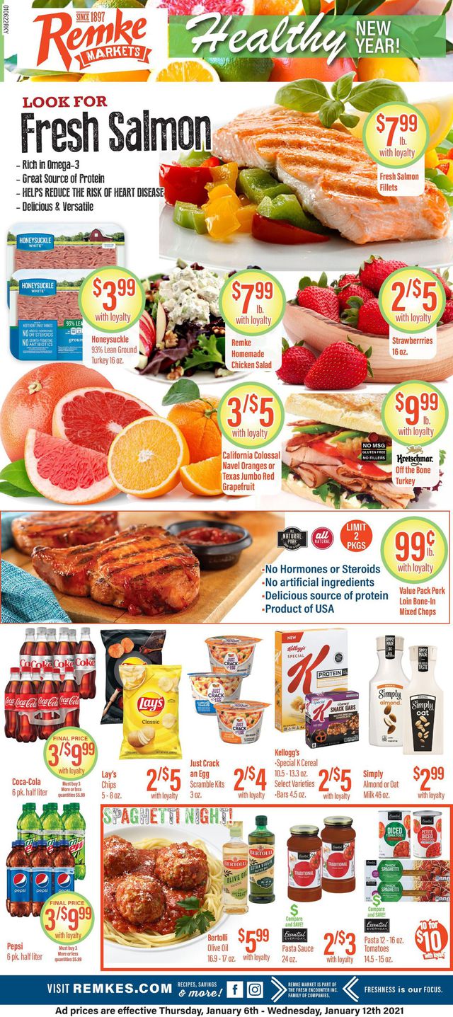 Remke Markets Ad from 01/06/2022