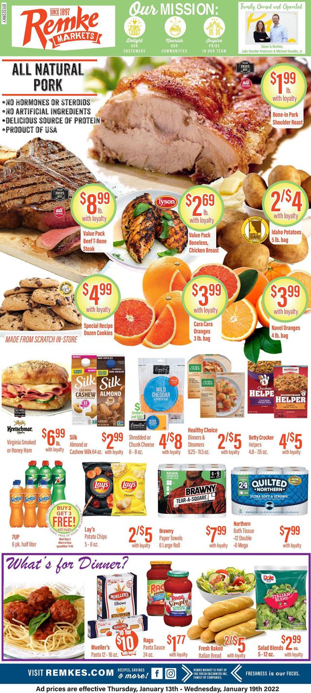 Remke Markets Ad from 01/13/2022