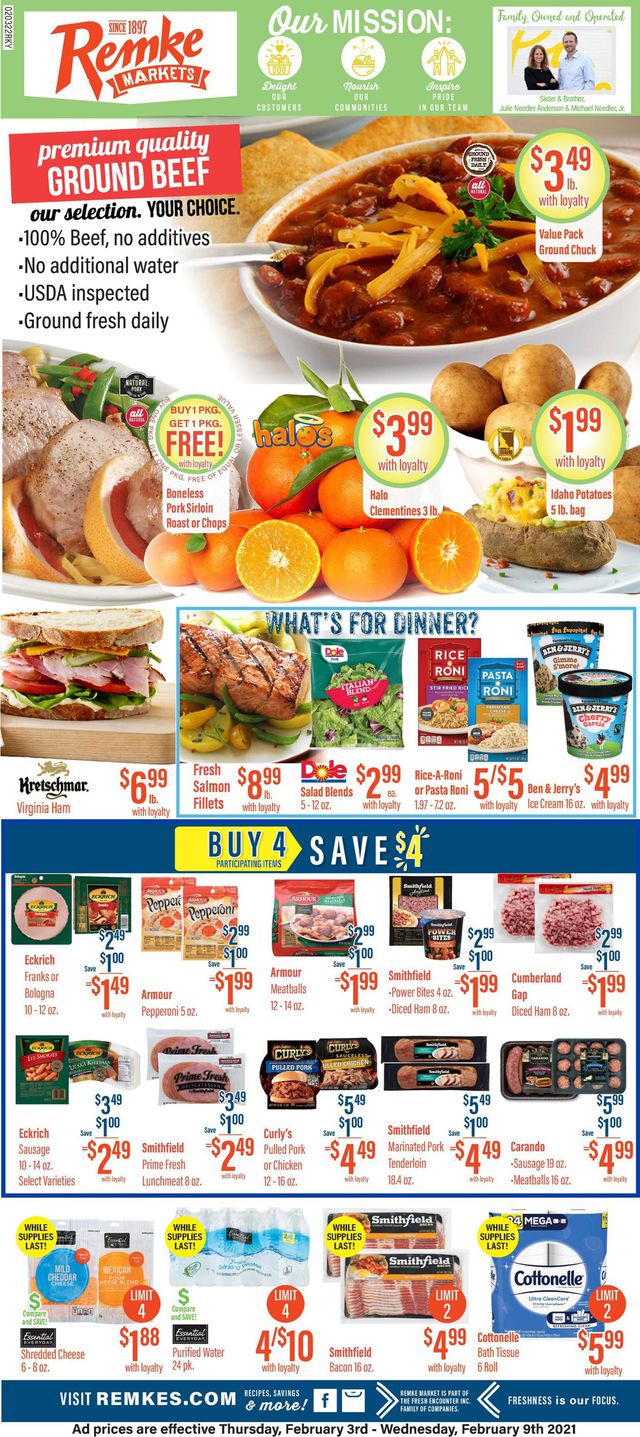 Remke Markets Ad from 02/03/2022