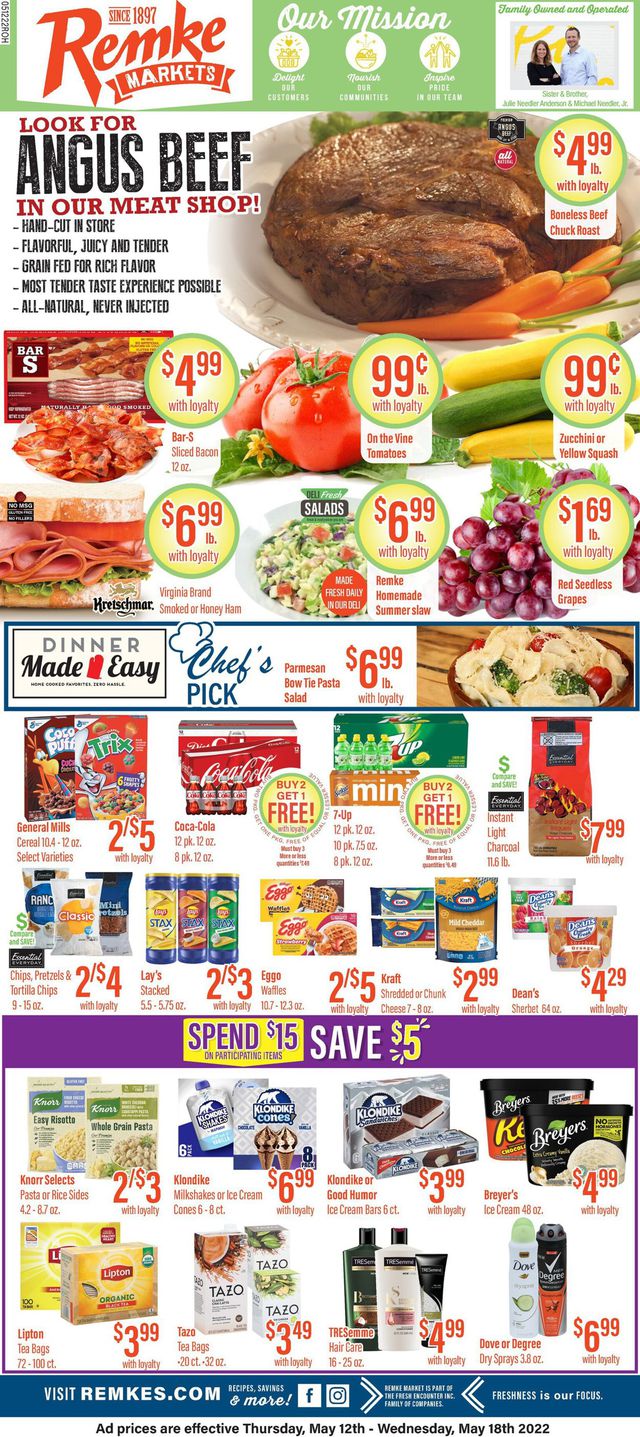 Remke Markets Ad from 05/12/2022