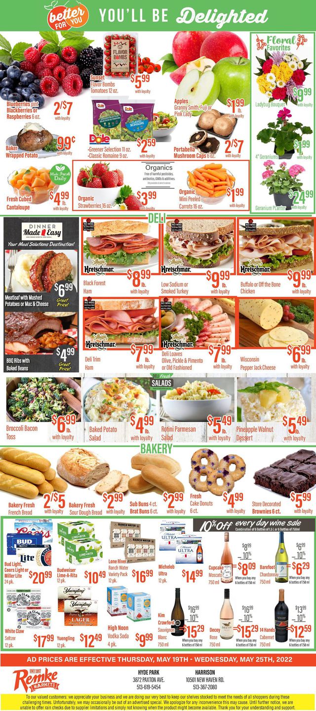 Remke Markets Ad from 05/19/2022