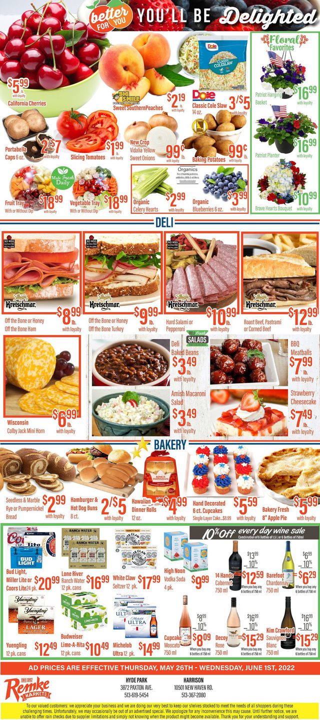Remke Markets Ad from 05/26/2022