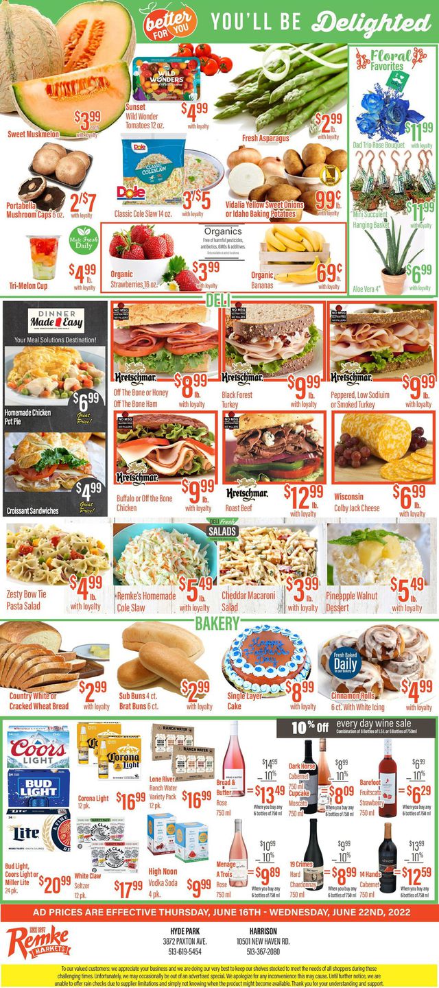 Remke Markets Ad from 06/16/2022