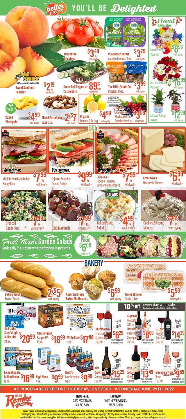 Remke Markets Ad from 06/23/2022