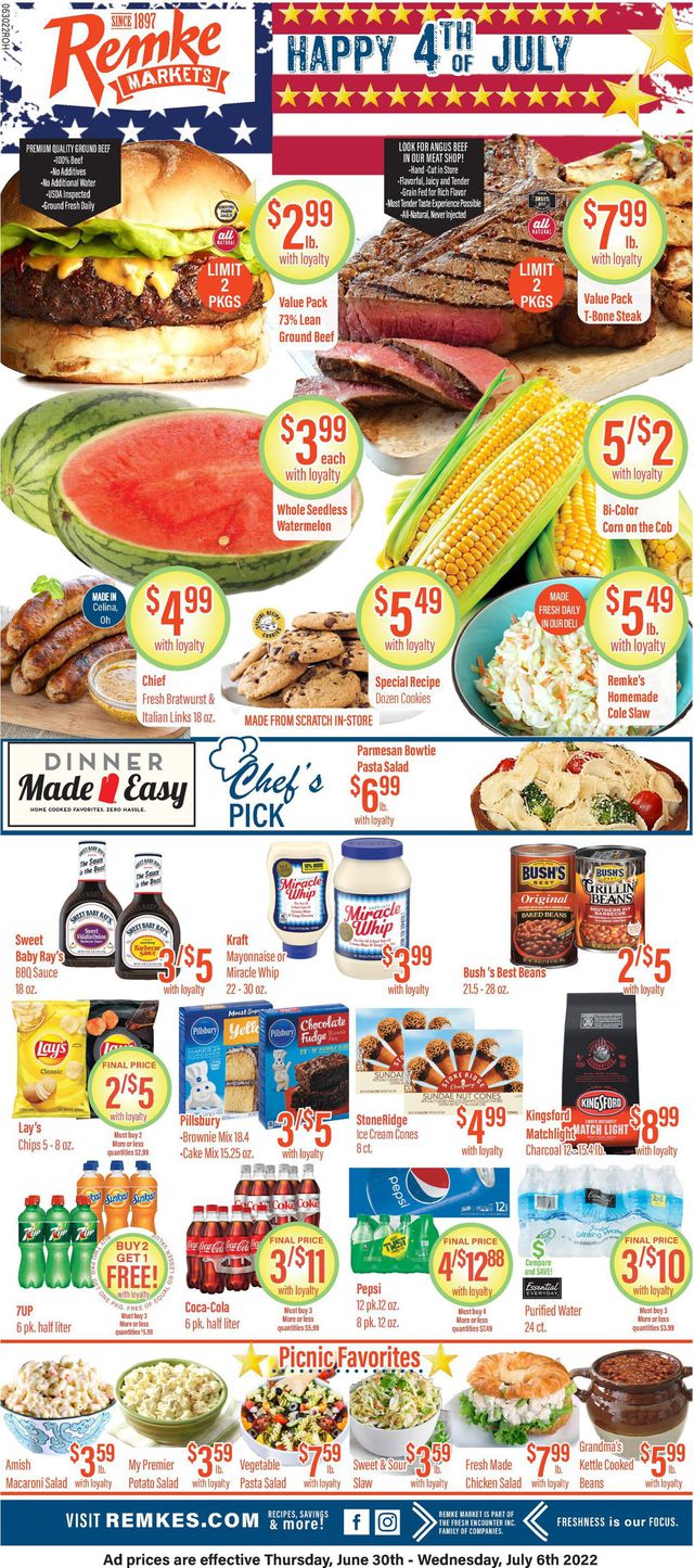 Remke Markets Ad from 06/30/2022