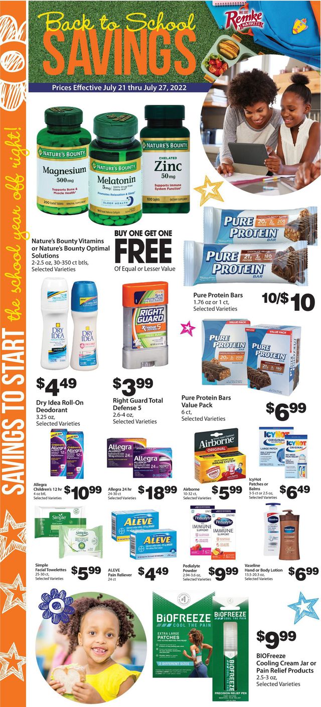 Remke Markets Ad from 07/21/2022