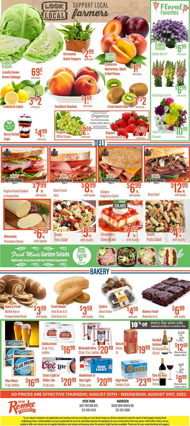 Remke Markets Ad from 08/25/2022