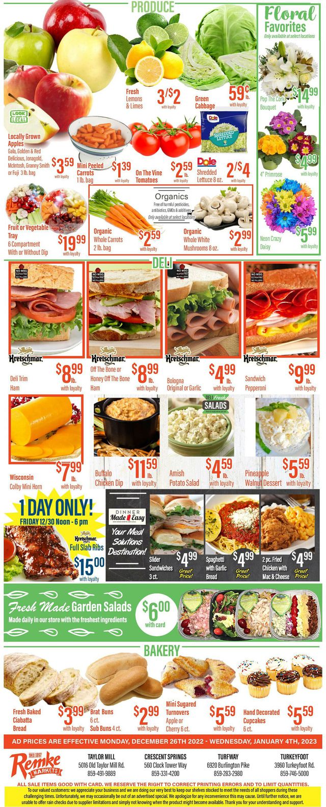 Remke Markets Ad from 12/26/2022