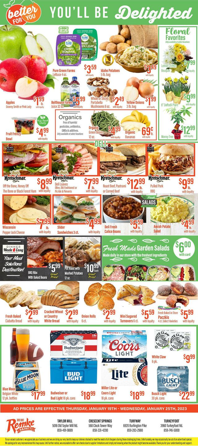 Remke Markets Ad from 01/19/2023