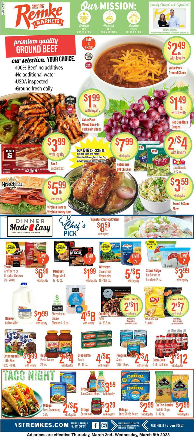 Remke Markets Ad from 03/02/2023