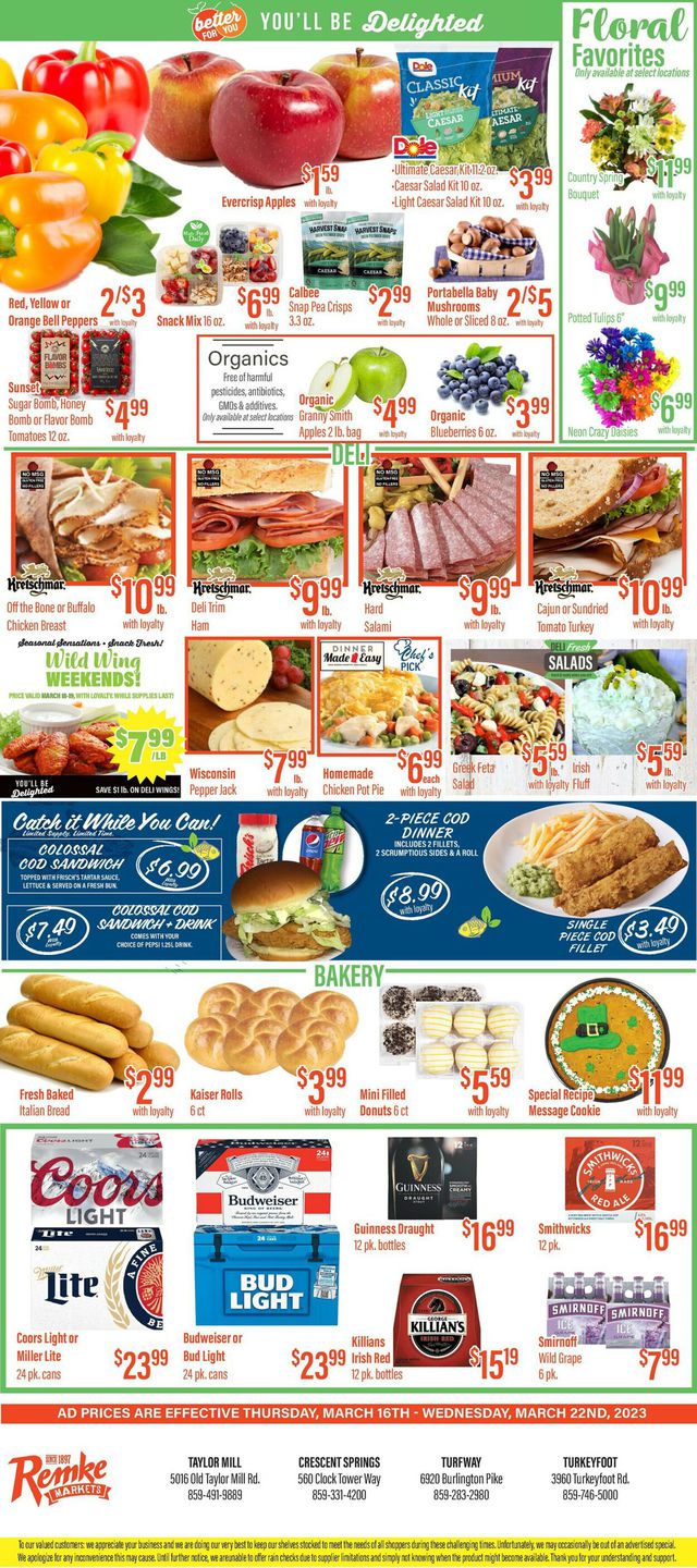 Remke Markets Ad from 03/16/2023
