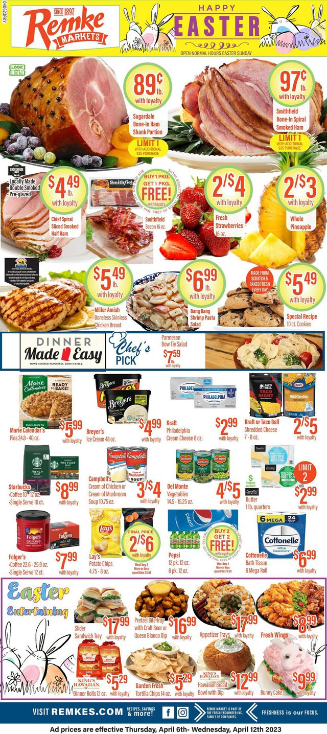 Remke Markets Ad from 04/06/2023