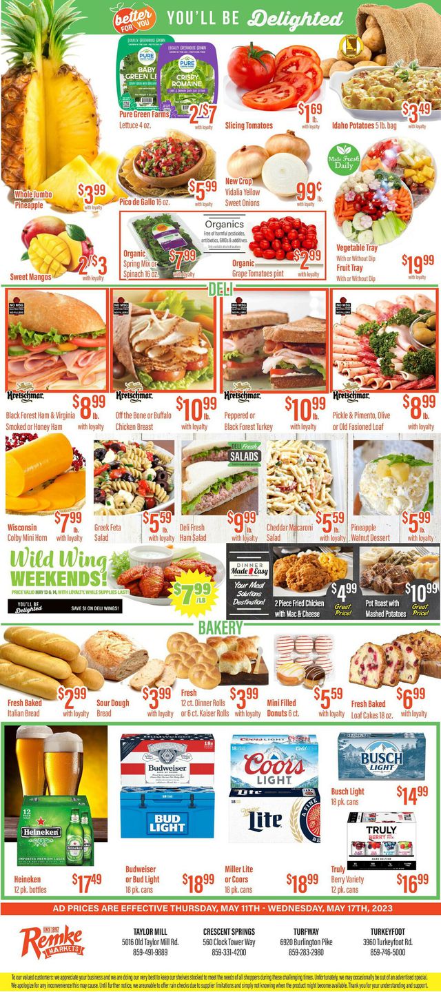 Remke Markets Ad from 05/11/2023