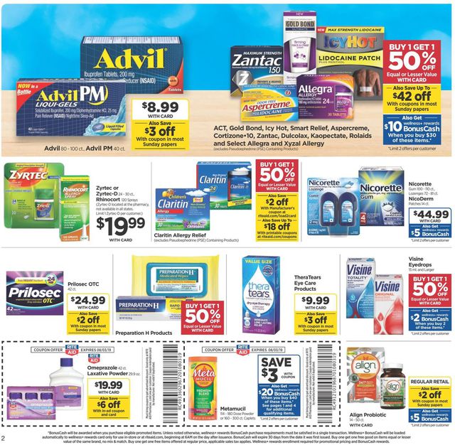 Rite Aid Ad from 07/28/2019