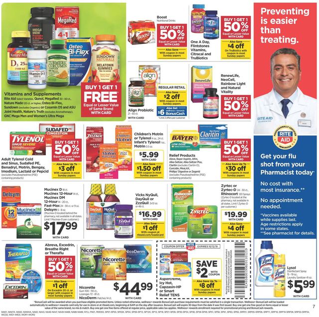 Rite Aid Ad from 10/06/2019