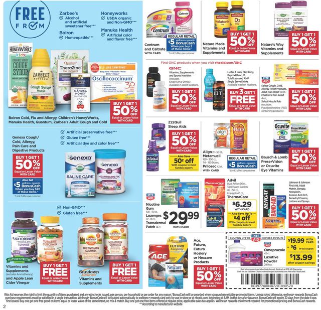 Rite Aid Ad from 08/30/2020