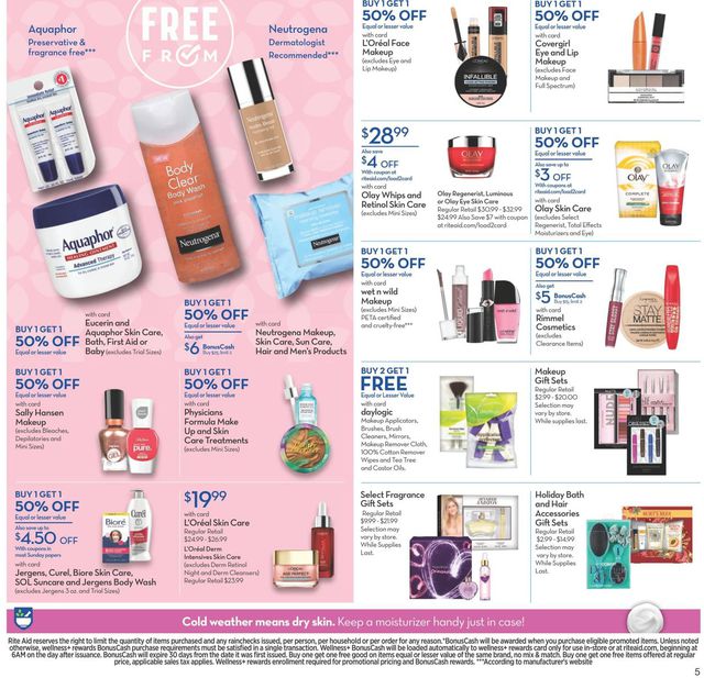 Rite Aid Ad from 11/08/2020