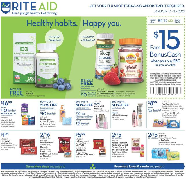 Rite Aid Ad from 01/17/2021